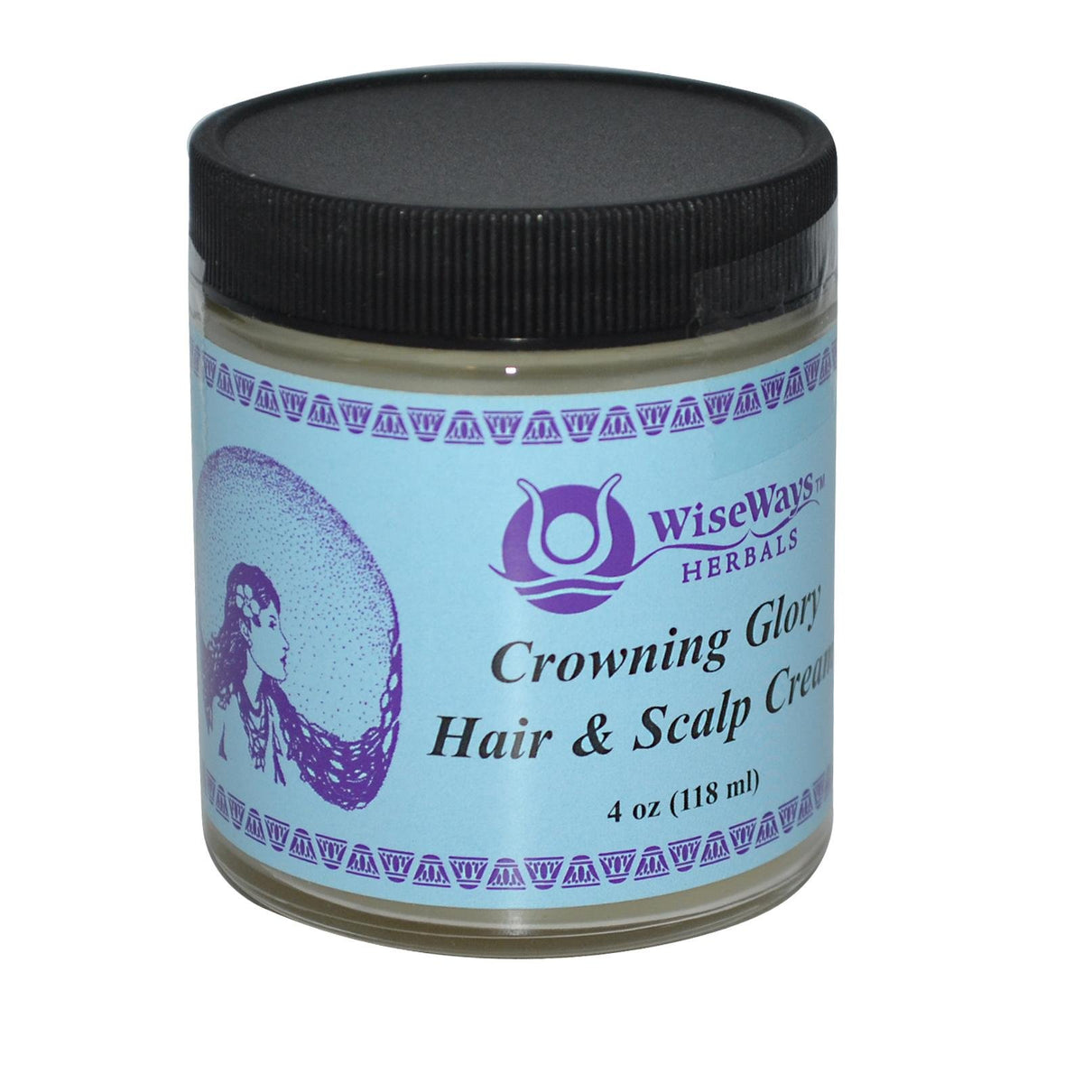 Crowning Glory Hair Cream by Wise Ways Herbals - 4 Ounces, Nourishing Hair Care Treatment