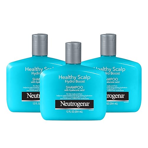 Neutrogena Hydro Boost Shampoo For Dry Hair, Ph-Balanced, 12 Fl Oz (Pack Of 3)