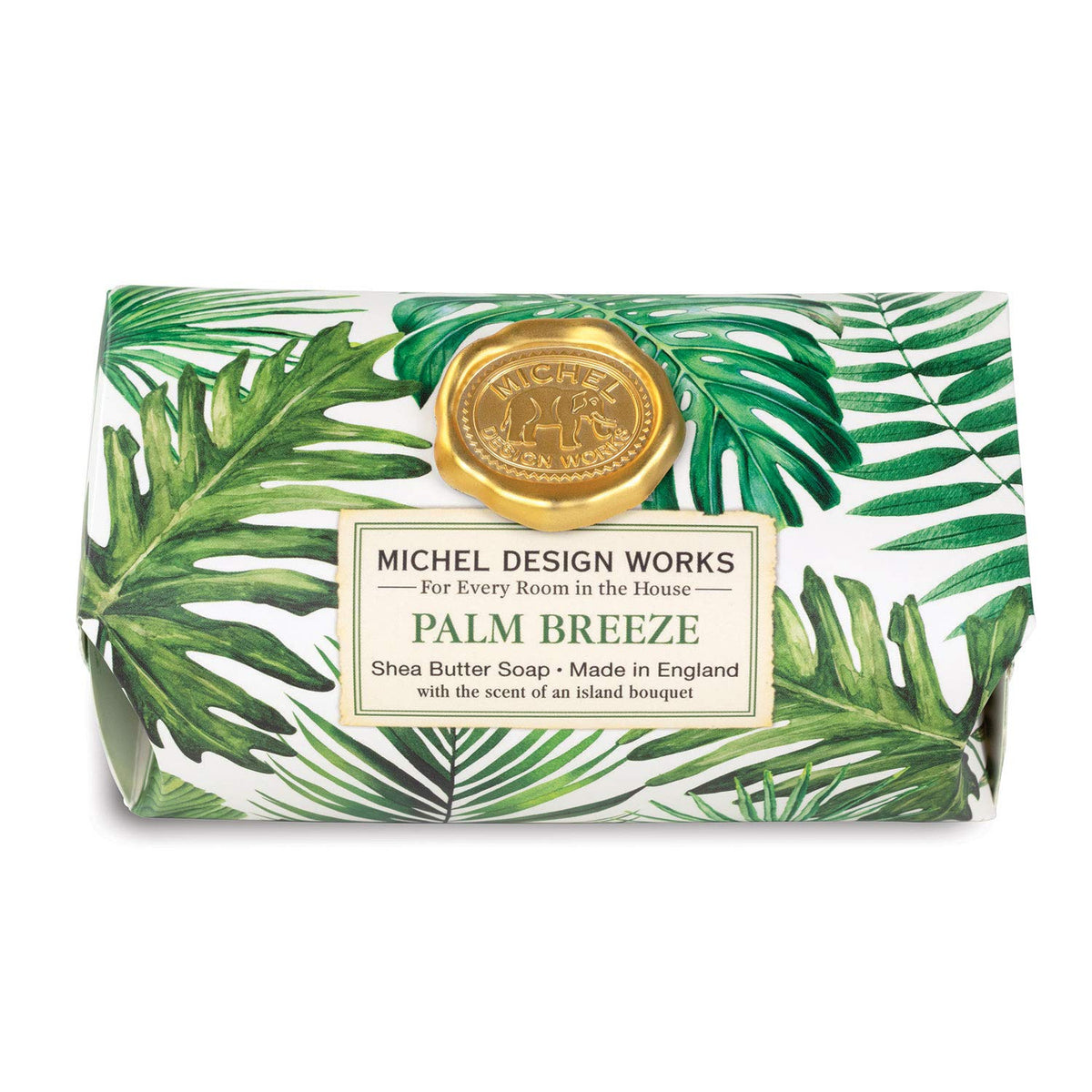 Michel Design Works Bath Soap Bar, Palm Breeze, 8.7 Oz - Luxurious Moisturizing Soap