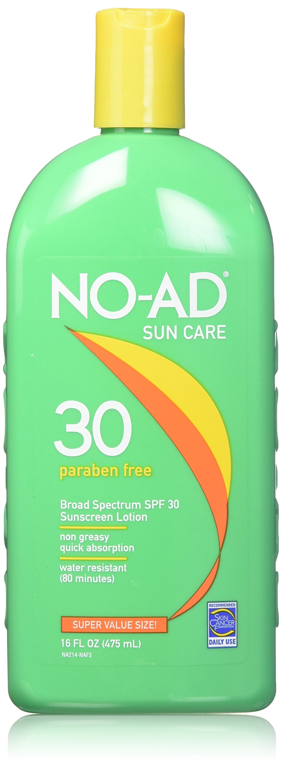 No-Ad Sunscreen Lotion Spf 30 - 16 Fl Oz (2 Pack) - Broad Spectrum Protection, Water Resistant