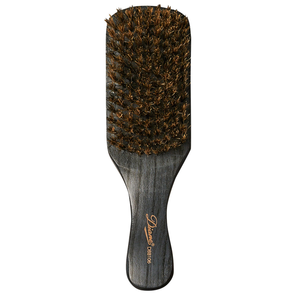 Diane 100% Boar Bristle Wave Brush for Men - Medium, Gray, Ideal for Thick Coarse Hair