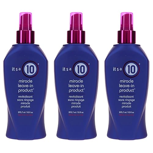 It'S A 10 Miracle Leave-In Spray 10 Oz - Pack Of 3 | Hair Treatment For Smooth, Shiny Hair