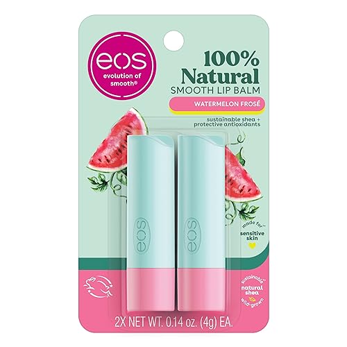 Eos 100% Natural Lip Balm - Watermelon Frosé, All-Day Moisture, 0.14 Oz, 2