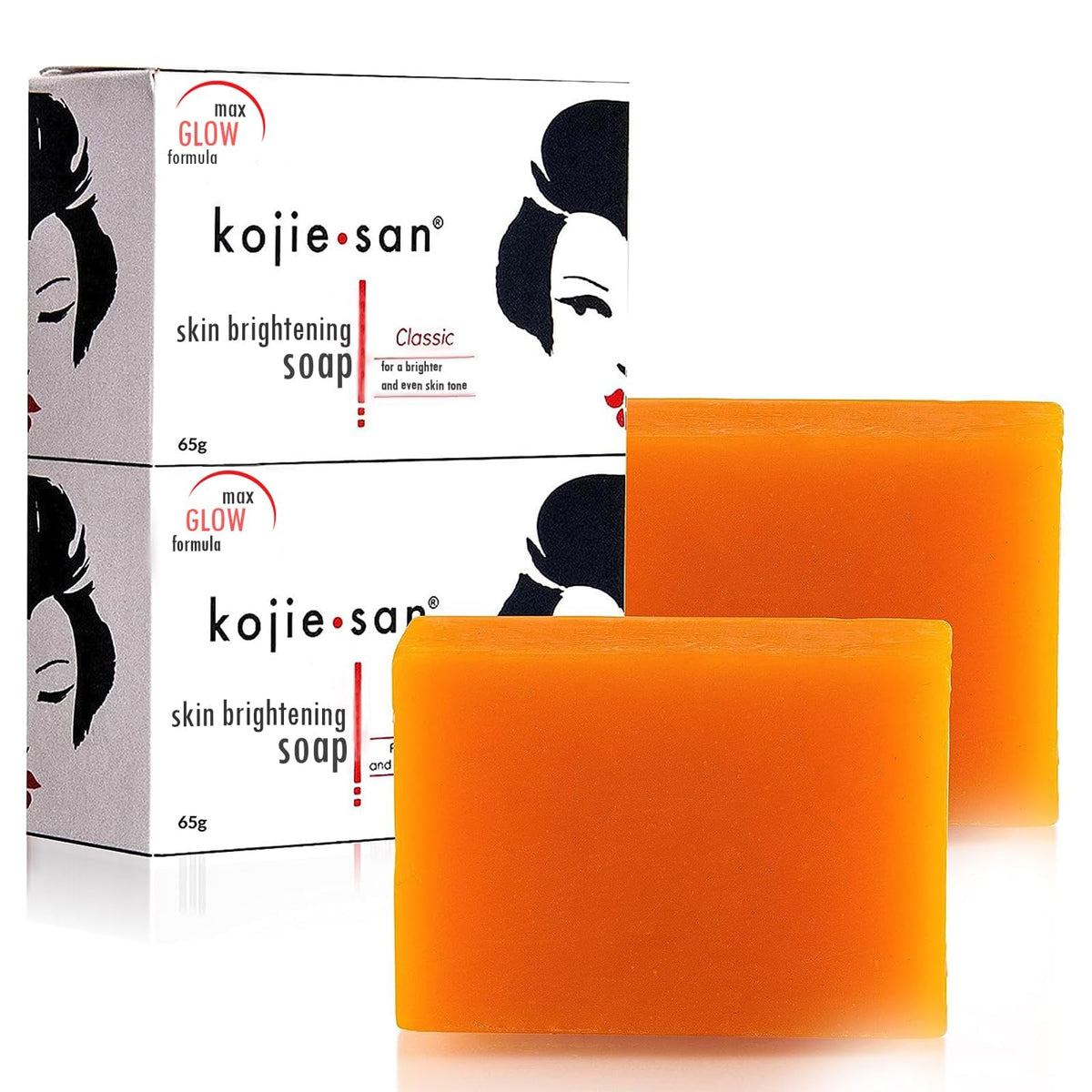 Kojie San Kojic Acid Brightening Soap - Dark Spot Remover With Glycerin & Tea Tree Oil, 2 Bars