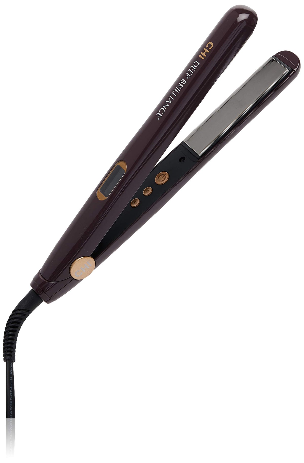 Chi Deep Brilliance Black Titanium Hair Straightener, 1&quot; Adjustable Temperature Iron