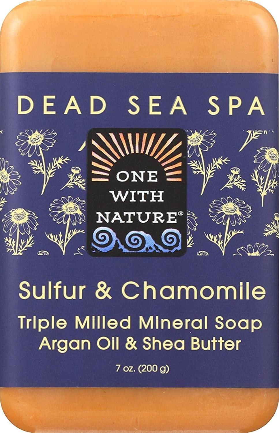 One With Nature Chamomile And Sulfur Bar Soap, 7 Ounce - Natural Skin Care