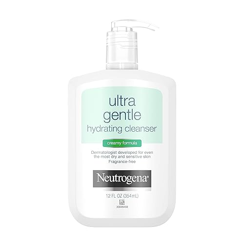 Neutrogena Ultra Gentle Hydrating Facial Cleanser For Sensitive Skin, 12 Fl. Oz, Oil-Free