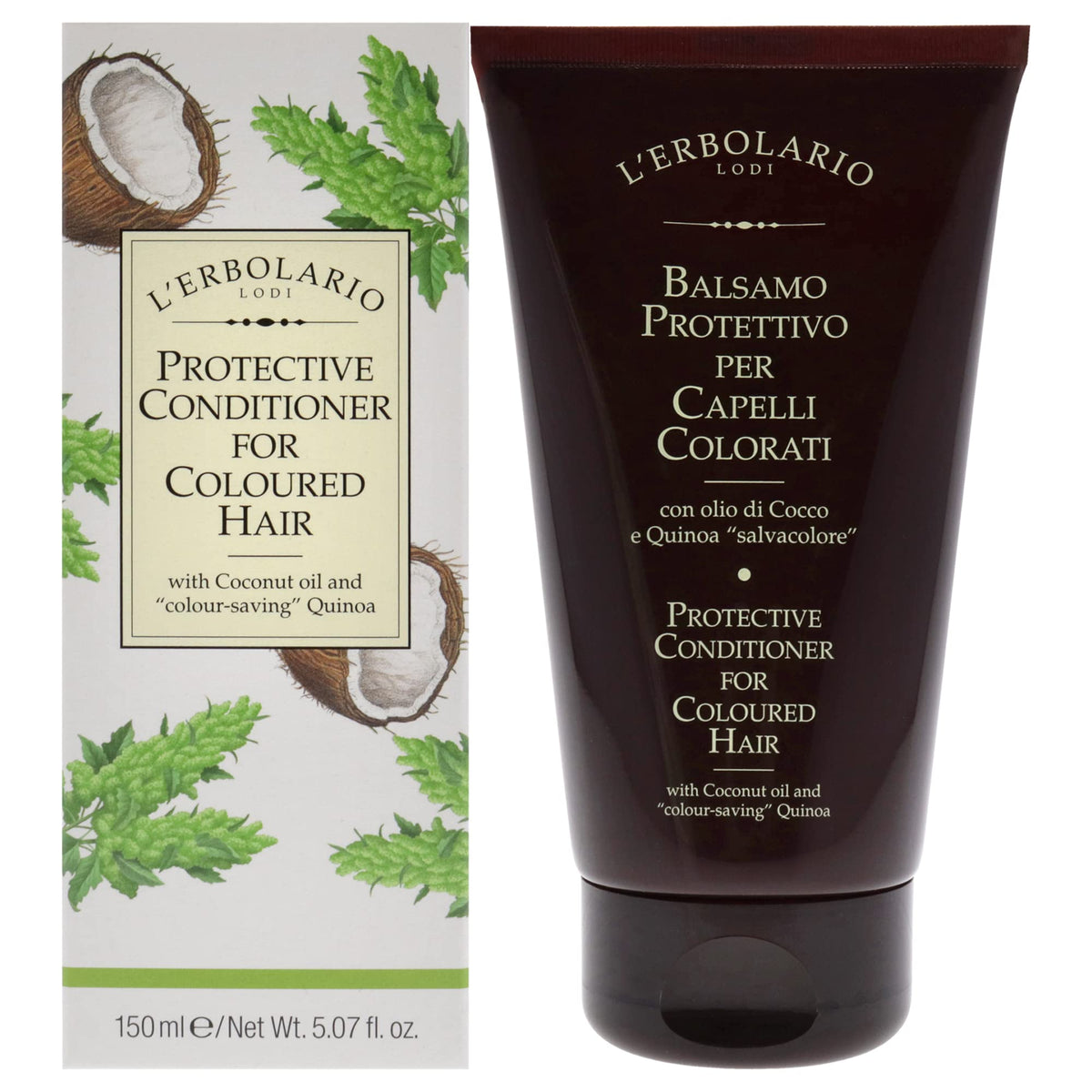 LErbolario Protective Conditioner for Coloured Hair  Conditioner for Oily Hair  Detangles Your Hair Easily  Deep Conditioner