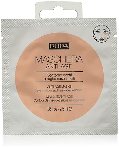 Pupa Milano Anti-Age Face Mask - Intensive Treatment Patches for Eye Contours & Wrinkles, 0.08 Oz