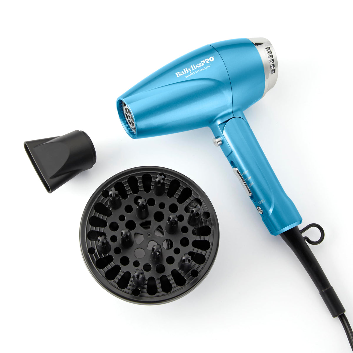 Babylisspro Nano Titanium Compact Folding Ionic Hair Dryer - Blue