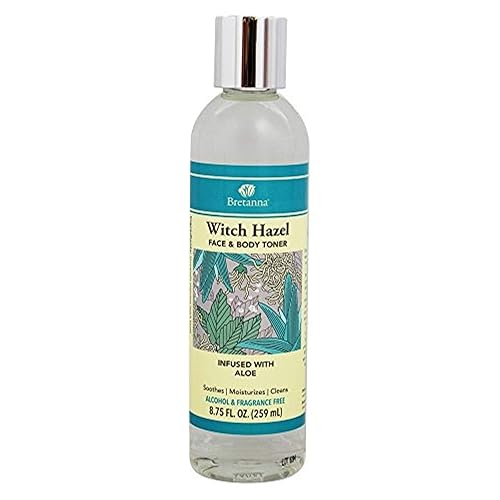 Bretanna Witch Hazel Toner With Aloe - 8.75 Fl Oz Hydrating Skin Care Solution