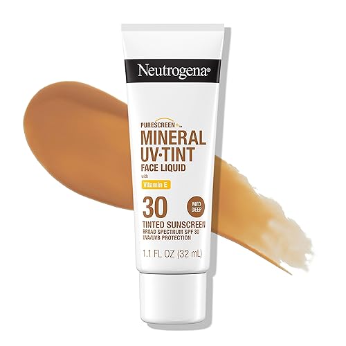 Neutrogena Purescreen+ Tinted Sunscreen Spf 30, Medium Deep, Water Resistant, Fragrance Free, 1