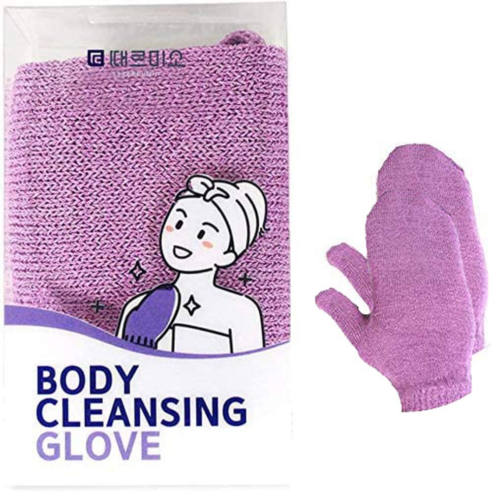 Ttaereumio Exfoliating Gloves - Deep Clean Skin For Shower, Bath & Cleansing - 1 Pair