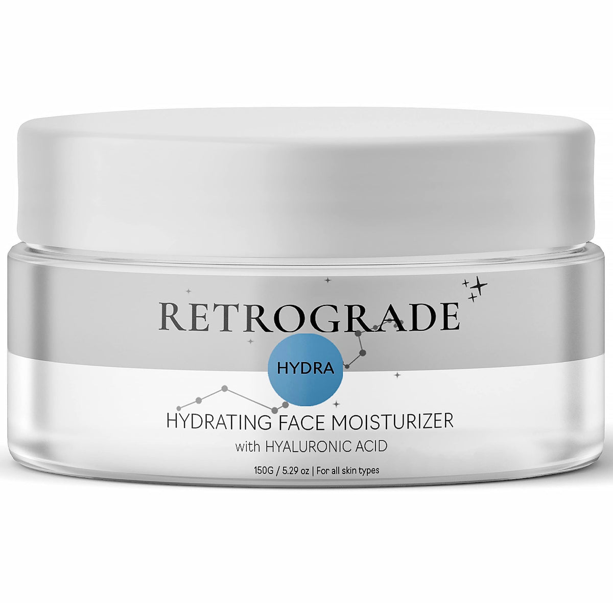 Retrograde Skin Care Hydrating Water Gel Cream - Oil-Free Hyaluronic Acid Moisturizer For Dry Skin