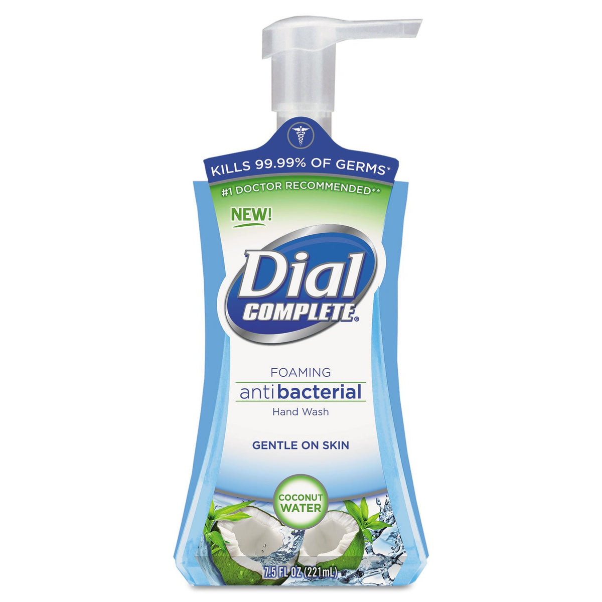 Dial Complete Foaming Hand Wash Coconut Water, 3.75 Fl Oz (Pack Of 2) - White Bamboo