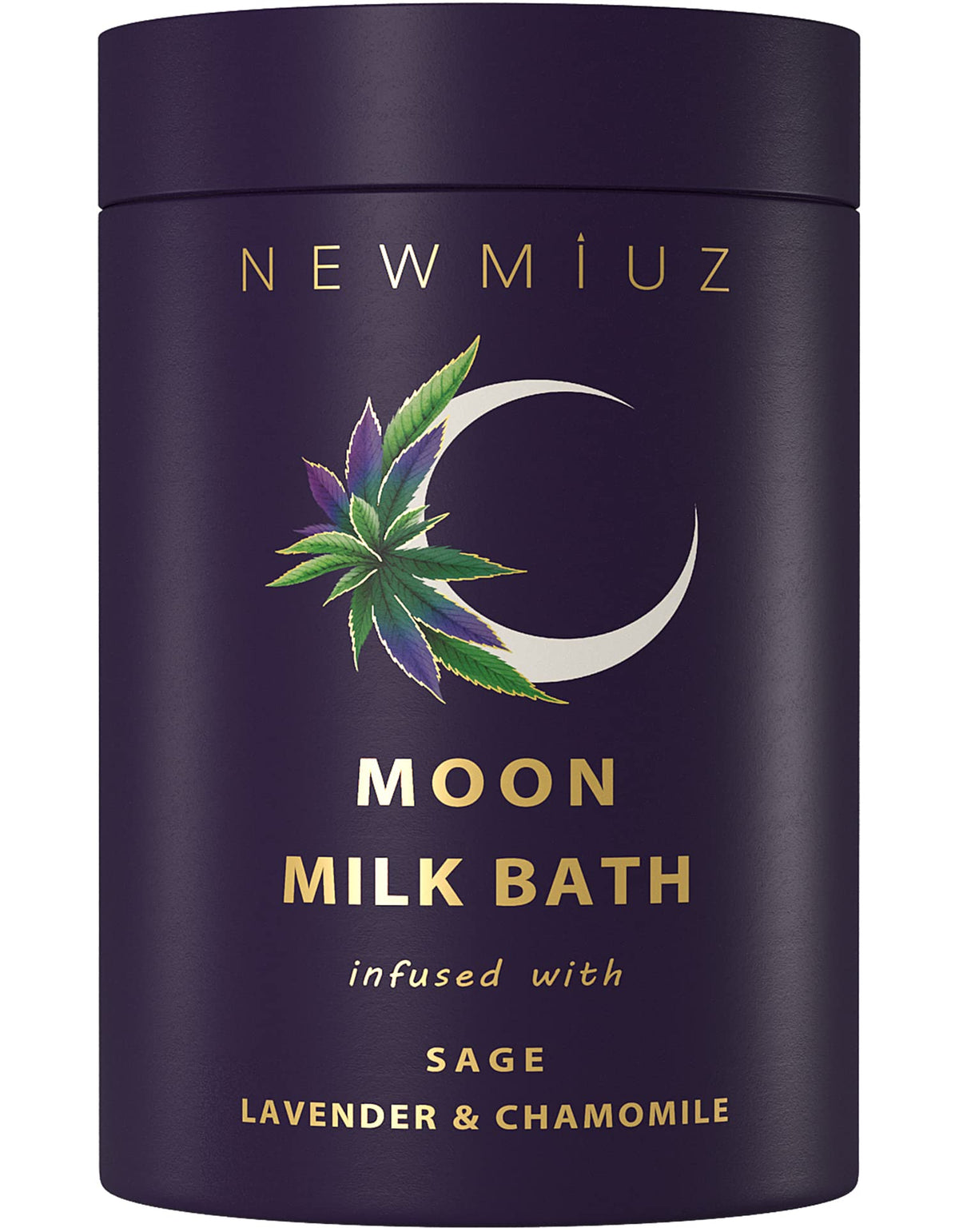 New Miuz Lavender Chamomile Moon Milk Bath Soak - 8Oz Stress Relief Spa Gift For Women