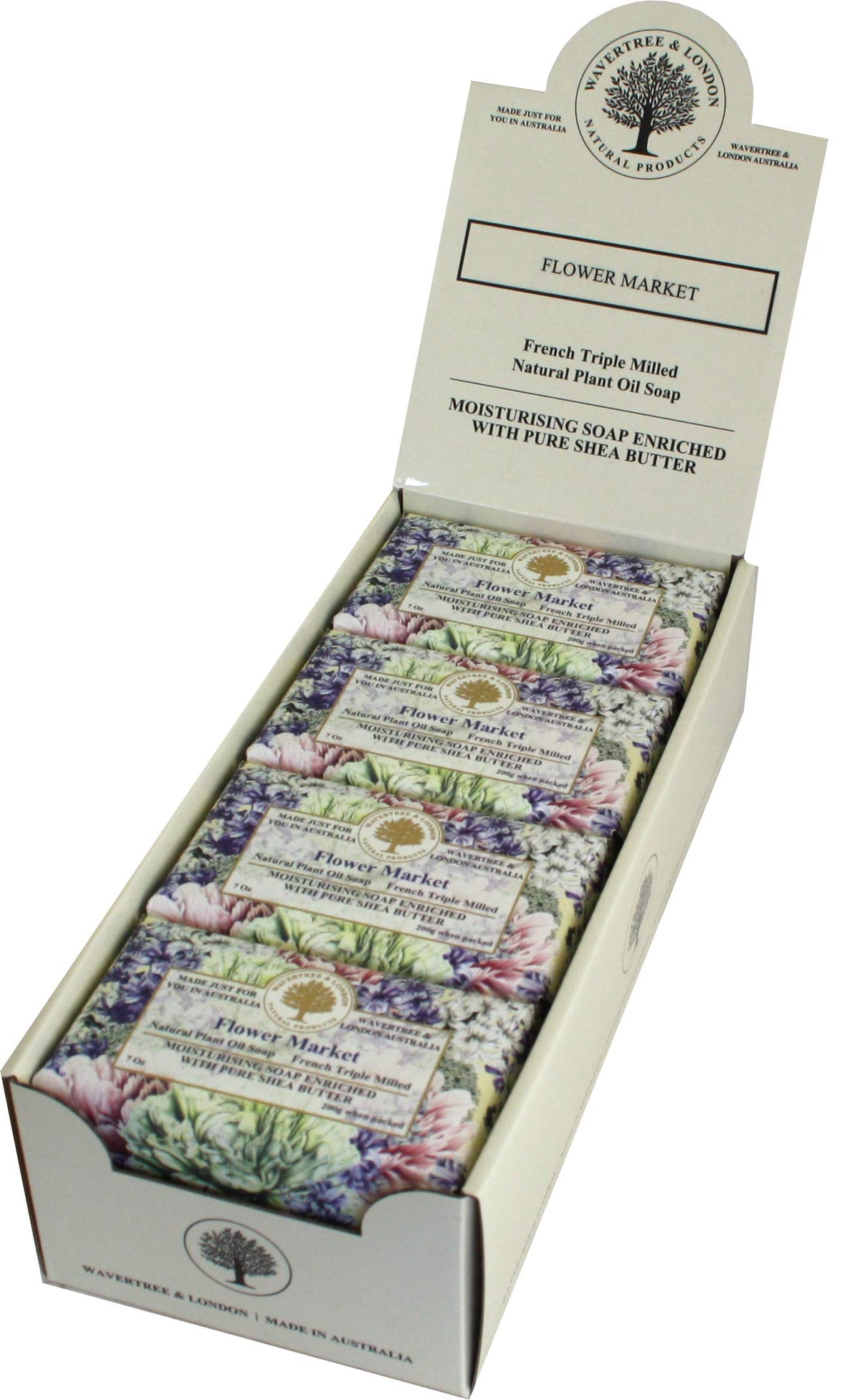 Wavertree & London Flower Market Scented Soap Bars - 8 Pack, 7Oz Moisturizing Shea Butter