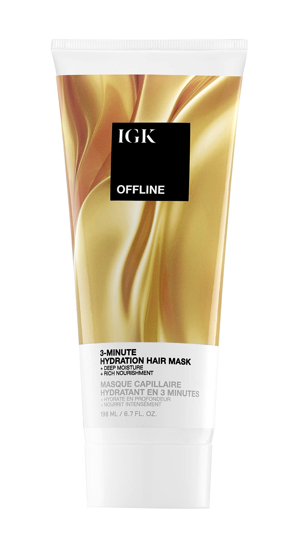 IGK OFFLINE 3Minute Hydration Hair Mask  Moisture  Nourishment  Shine  Vegan  Cruelty Free  67 Oz