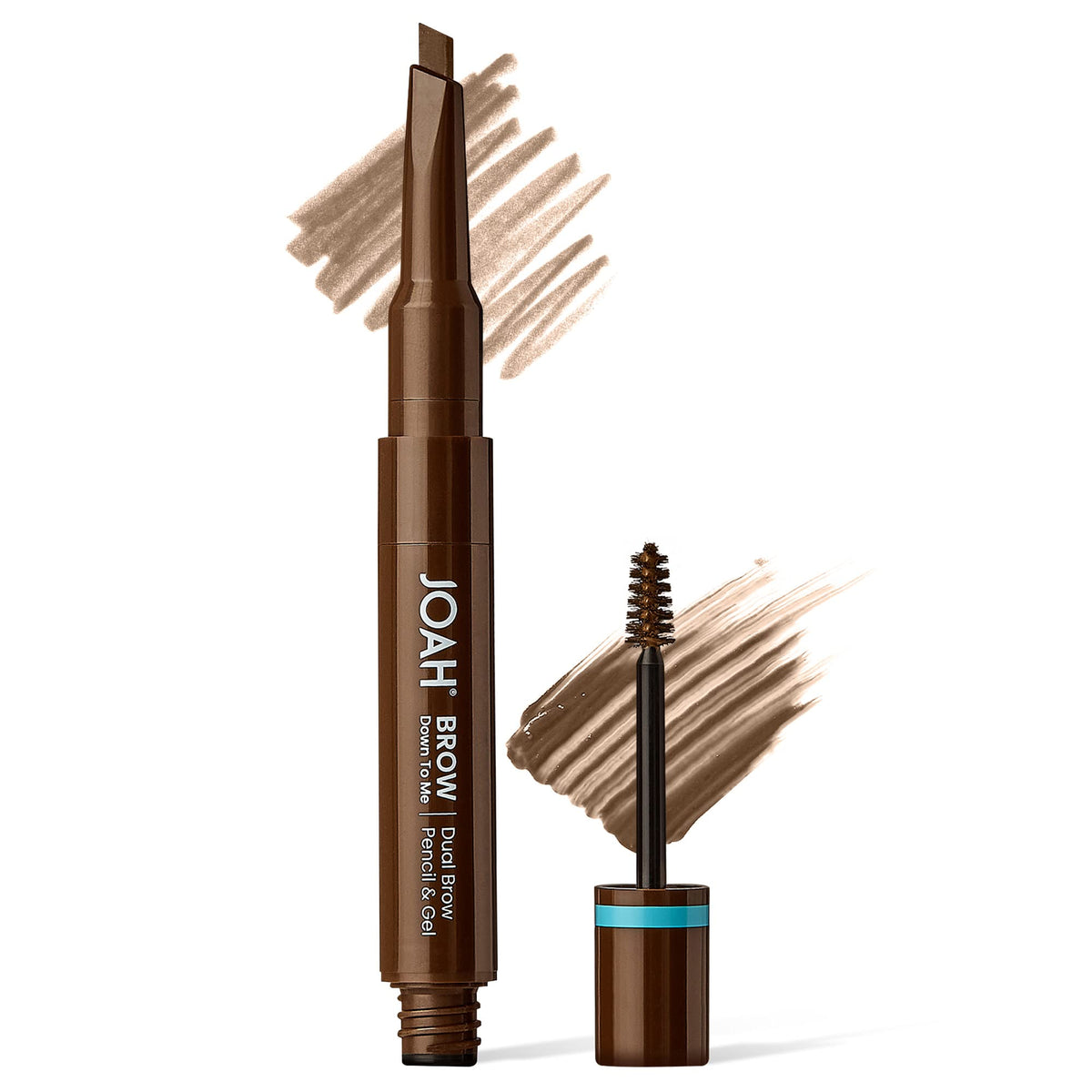 JOAH Dual Brow Pencil and Gel, Light Brunette - 1 Count, Perfect for Defined Brows