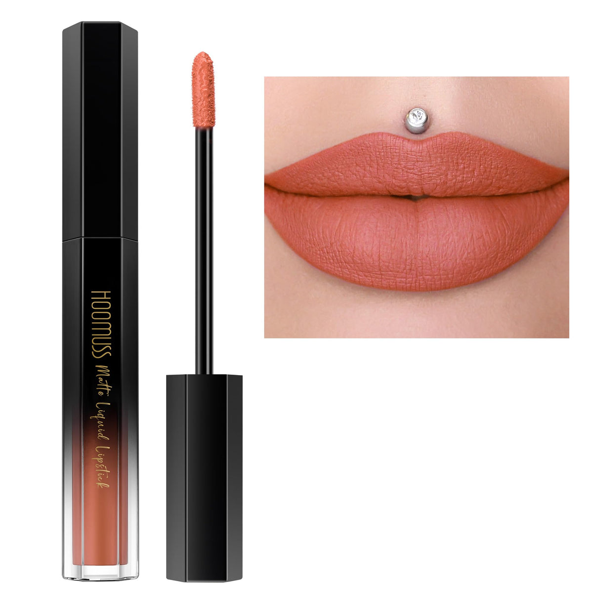 Hoomuss Cinnamon Lipstick - Long Lasting Matte, Non-Transfer, Smudgeproof, 1 Oz