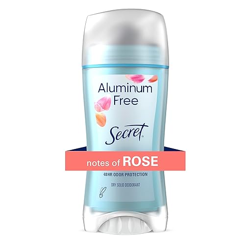 Secret Aluminum Free Deodorant For Women, Rose Scent, 2.4 Oz - Long-Lasting Freshness