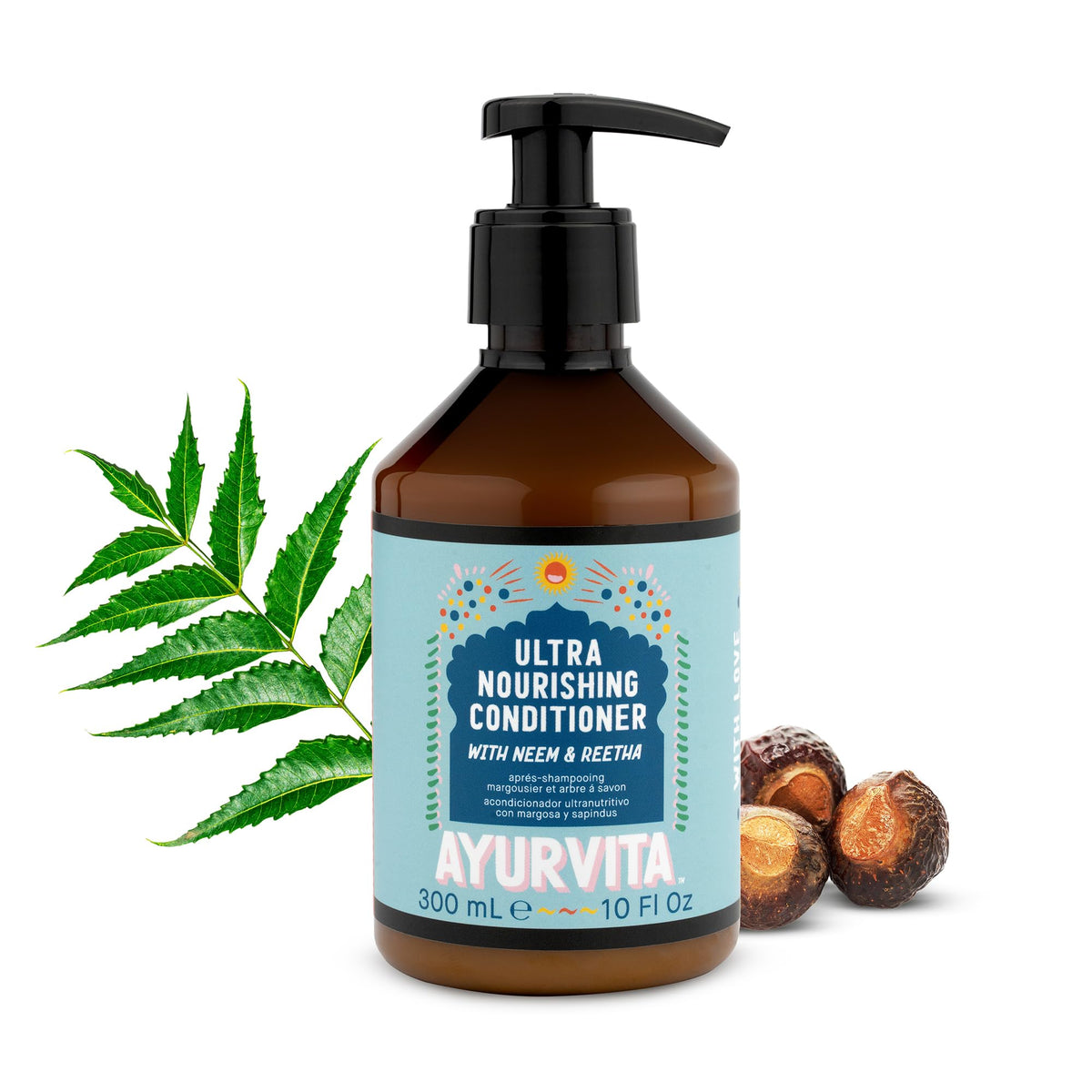 AyurVita Conditioner  Natural Nourishing Dandruff Conditioner  Hair Care with Neem  Reetha  Ayurvedic Daily Hydrating Condit