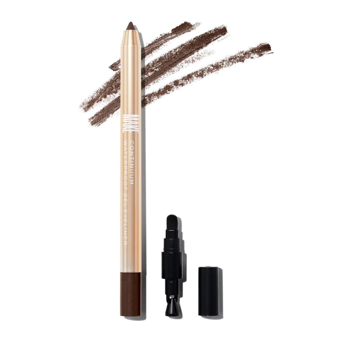 Make Waterproof Gel Eyeliner Pencil – Dark Brown, Smudge-Proof, 0.16 Fl Oz