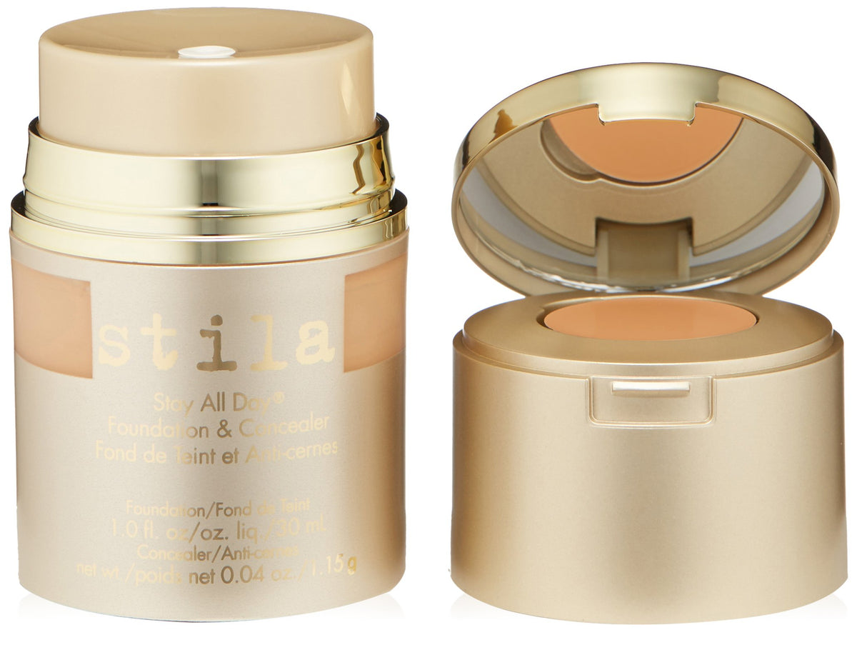 Stila Stay All Day Foundation & Concealer, 11 Almond - Long-Lasting, Full Coverage, 1 Oz