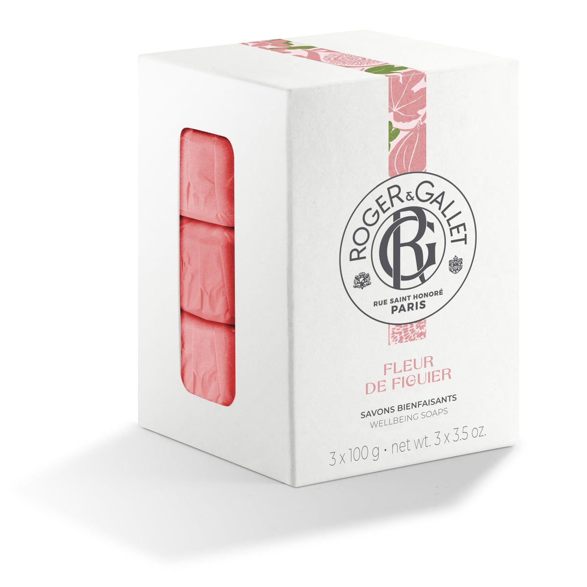 Roger & Gallet Body Wash & Soap For Women, Fleur De Figuier, 3 Pack, 3.5 Oz Each