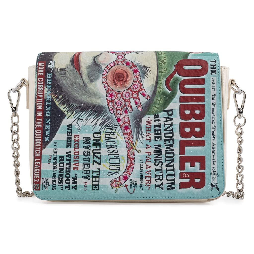 Loungefly Harry Potter Luna Lovegood Quibbler Faux Leather Crossbody Purse - Multi Color