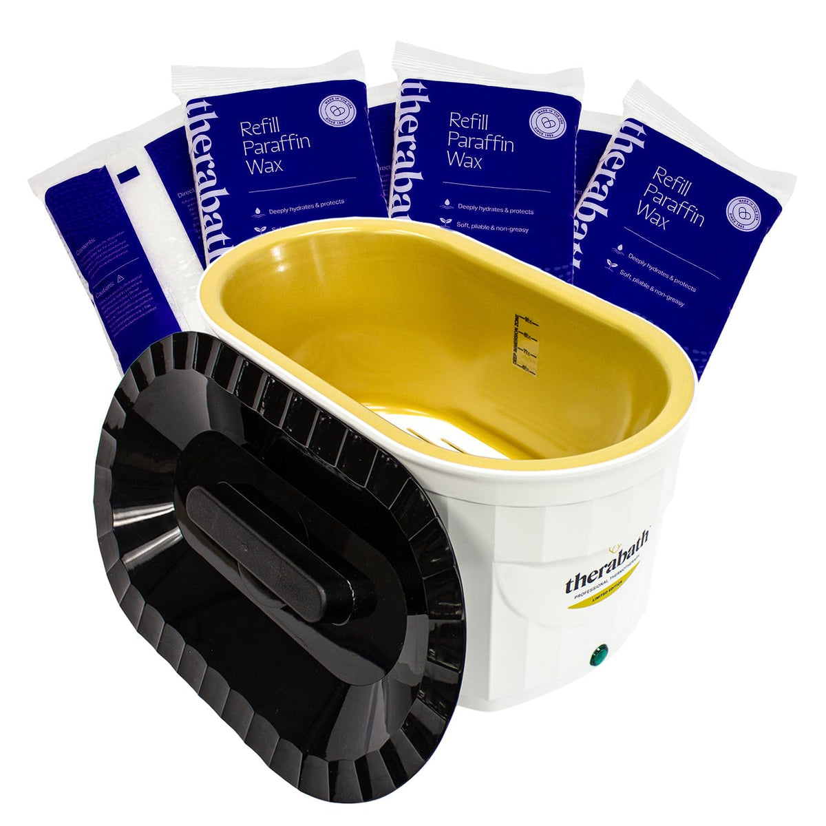 Therabath Professional Tb6 Paraffin Wax Bath - Limited Edition White & Gold - Relieves Arthritis