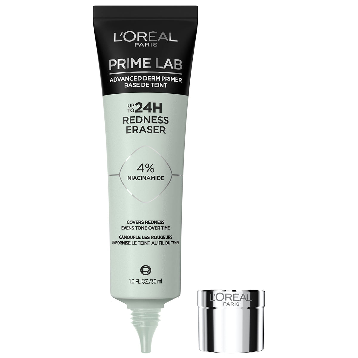 L’Oréal Paris Prime Lab 24H Redness Eraser Face Primer With Niacinamide, 1.01 Fl Oz