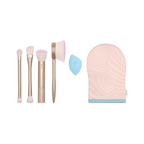 Real Techniques Endless Summer Makeup Brush Kit – 6 Piece Set for Foundation, Powder & Contour