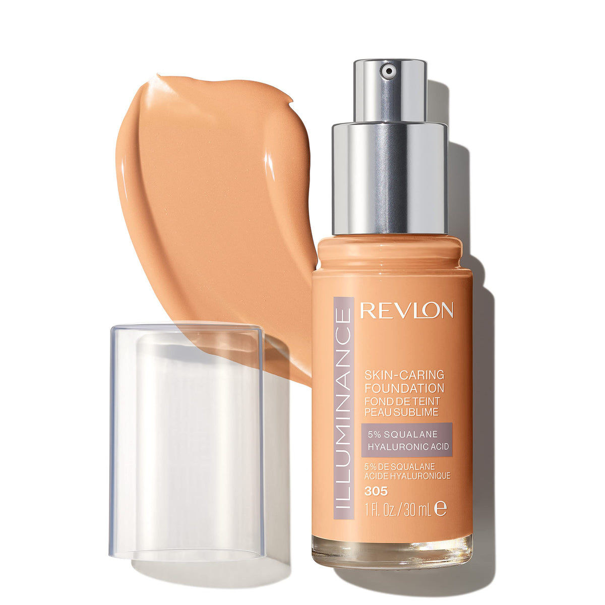 Revlon Illuminance Liquid Foundation With Hyaluronic Acid, Medium Sand, 1 Fl Oz - Hydrating Formula