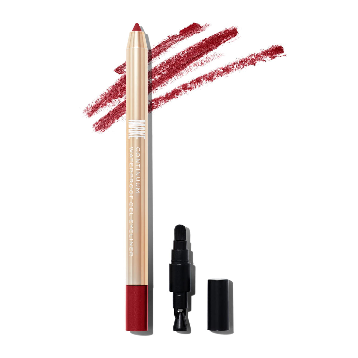 Make Continuum Waterproof Gel Eyeliner Pencil - Smudge-Proof Maroon Retrograde Makeup