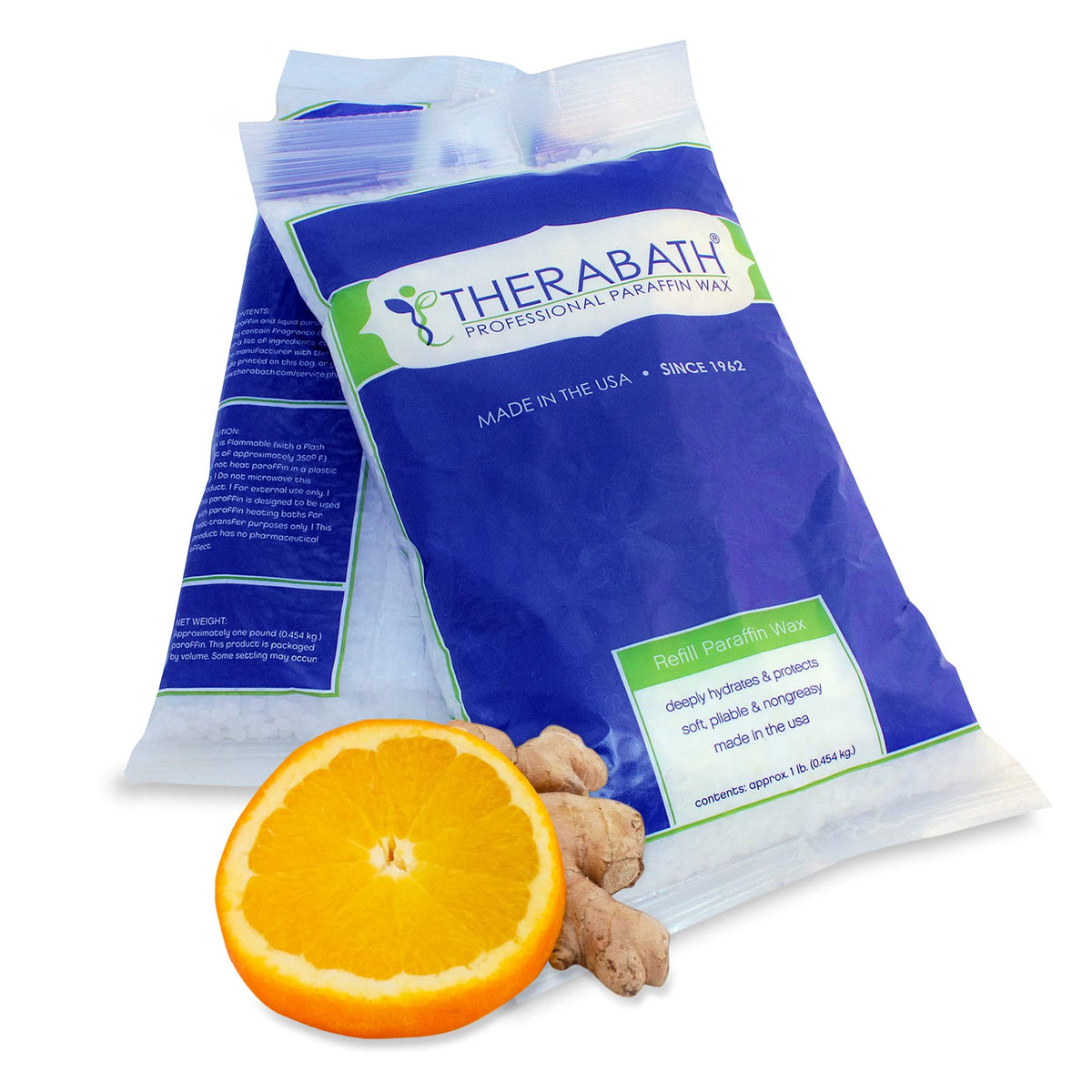 Therabath Paraffin Wax Refill - 6Lbs Orange Ginger Scent For Arthritis Relief & Muscle Hydration