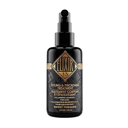 18.21 Man Made Elixir 13 Hair Styling & Thickening Treatment, 3.4Oz Sweet Tobacco