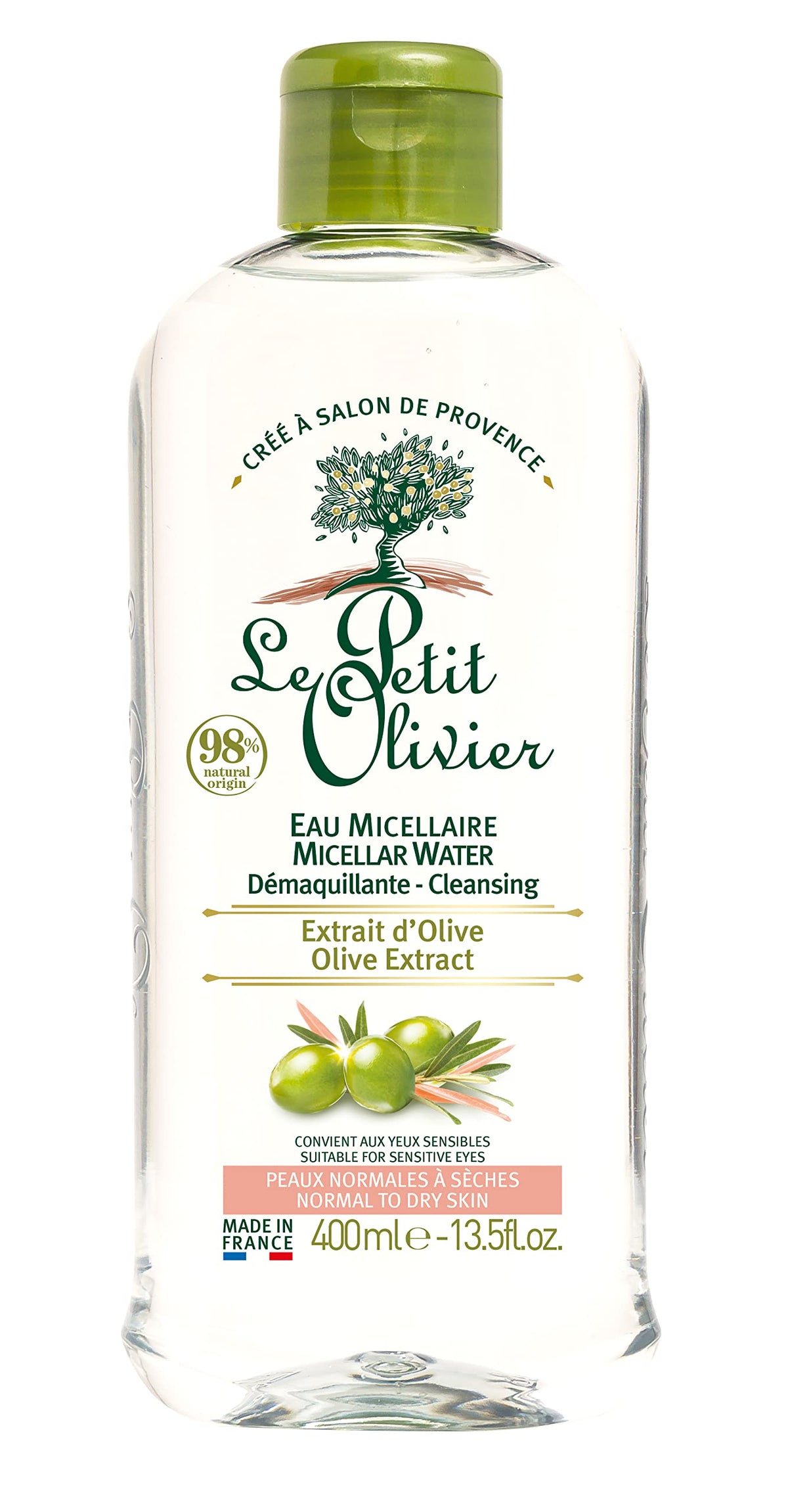 Le Petit Olivier Micellar Water With Olive Extract - 13.5 Oz Natural Cleanser