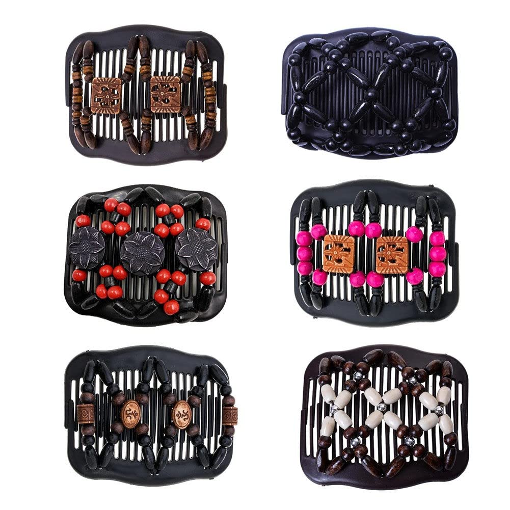 Lovef Hair Clip Set - Thick Bun Maker, Waterproof Hair Accessories For Women, 6Pcs