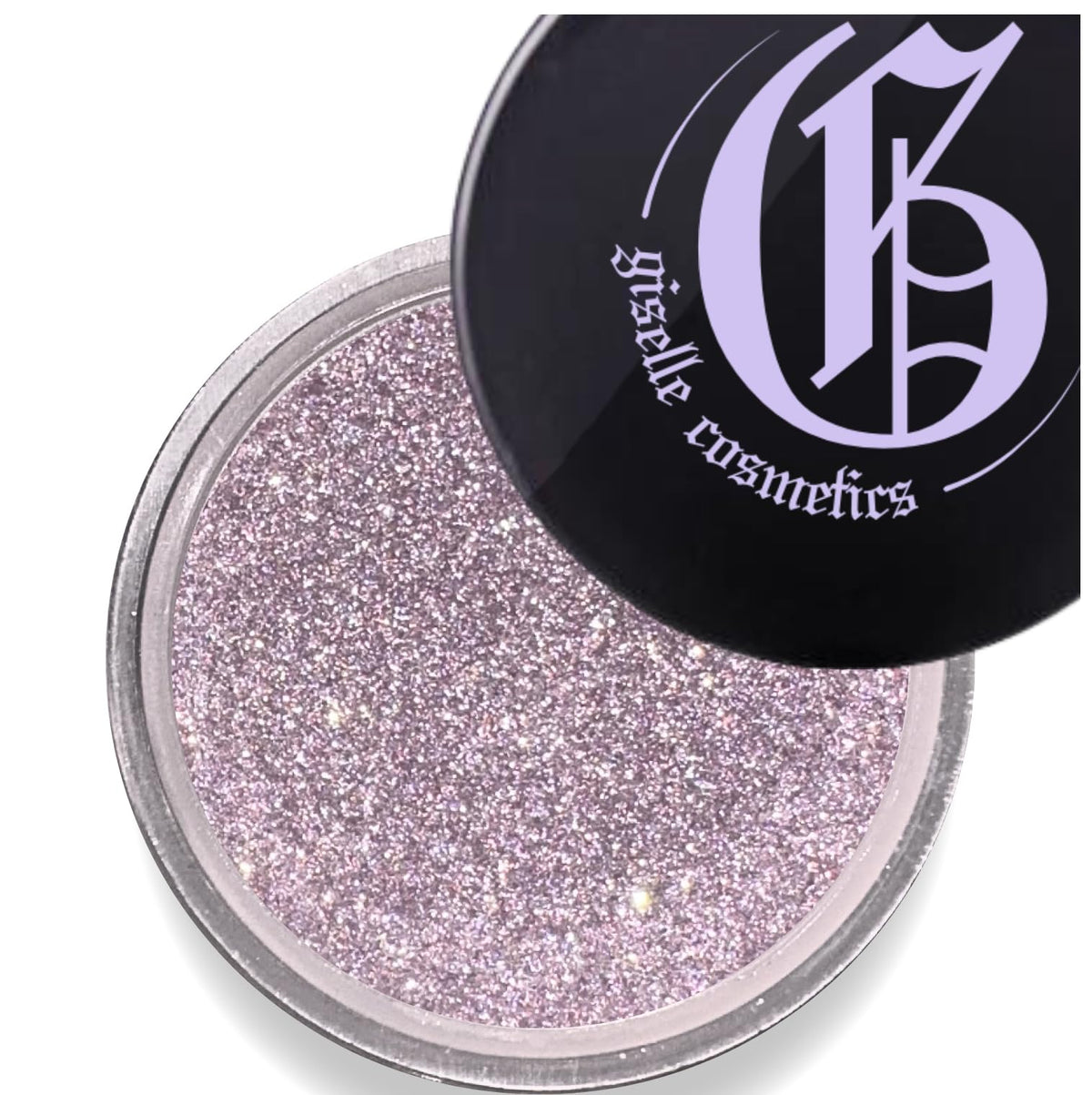 Giselle Cosmetics Purple Pearl Loose Mineral Eyeshadow - Organic Talc-Free Sparkly Makeup 1.8Oz