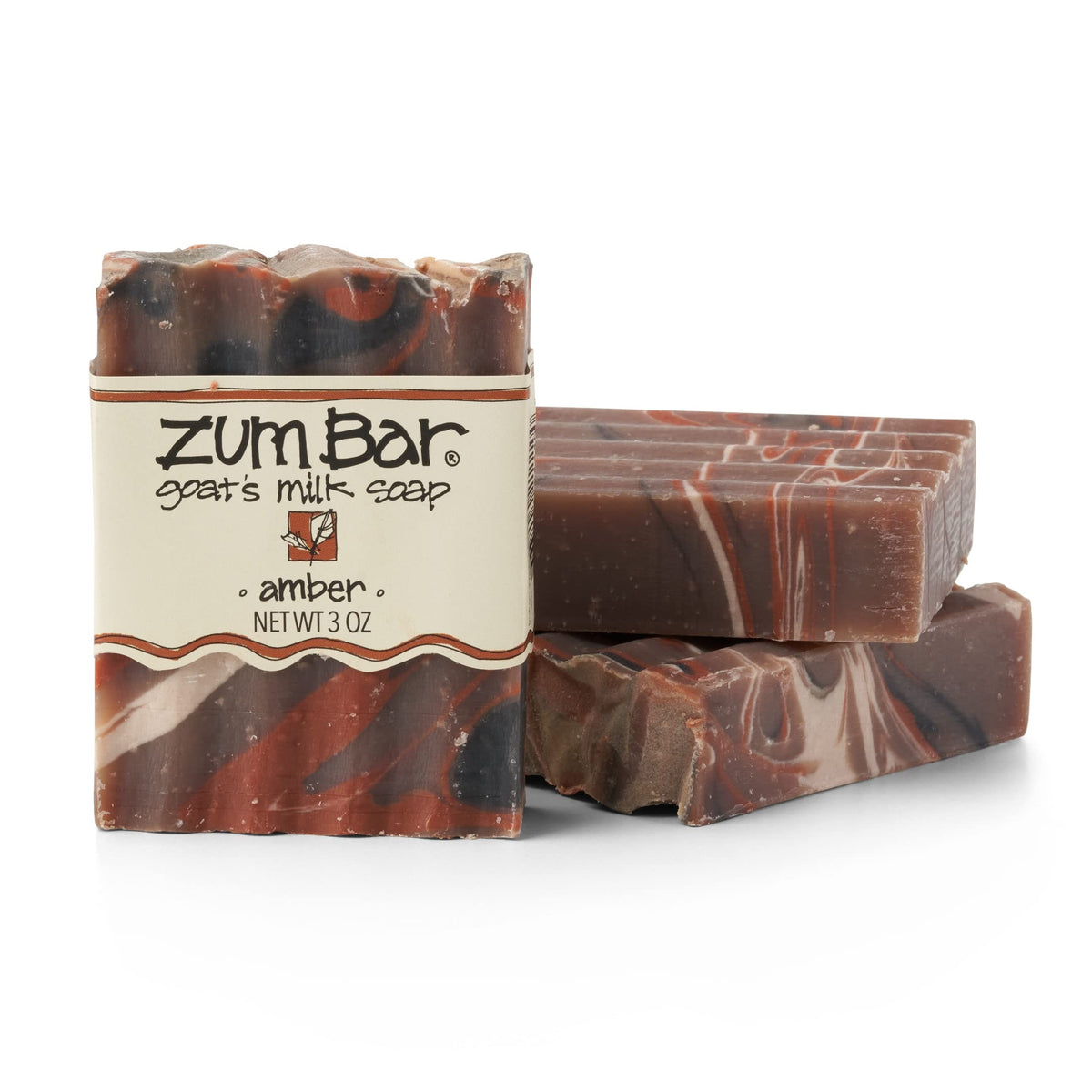 Zum Goat'S Milk Soap - Amber Scent - 3 Oz (Pack Of 3) - Natural Moisturizing Cleanser