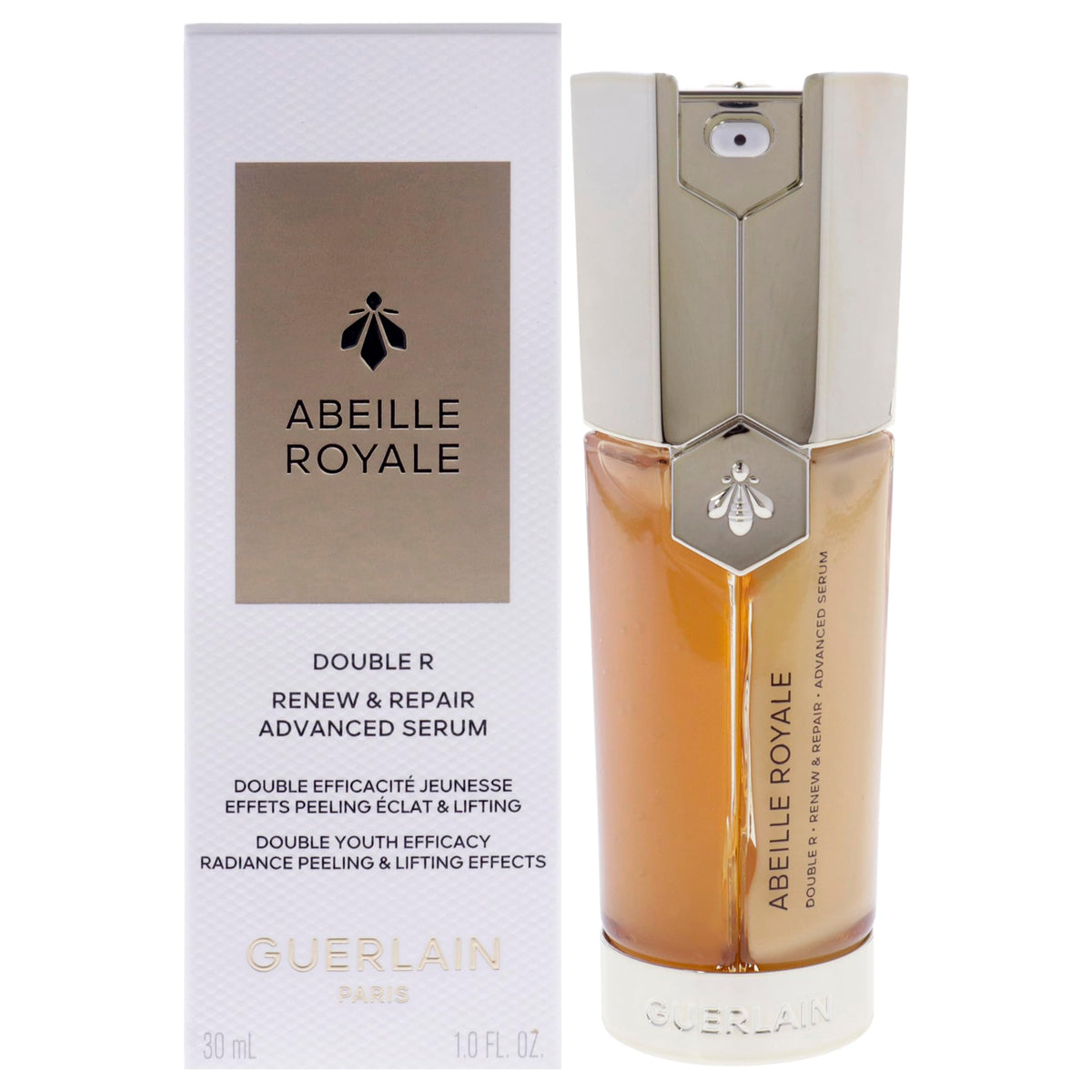 Guerlain Abeille Royale Double R Renew Repair Serum For Women, 1 Oz, Cranberry