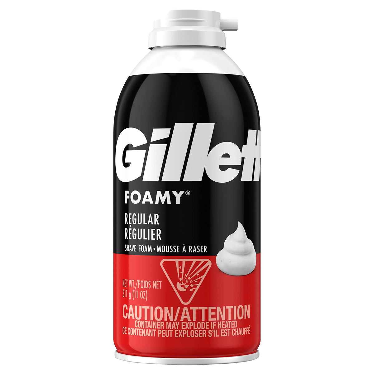 Gillette Comfort Glide Foamy Shaving Foam For Men, 14.75 Oz - Smooth, Moisturizing Formula