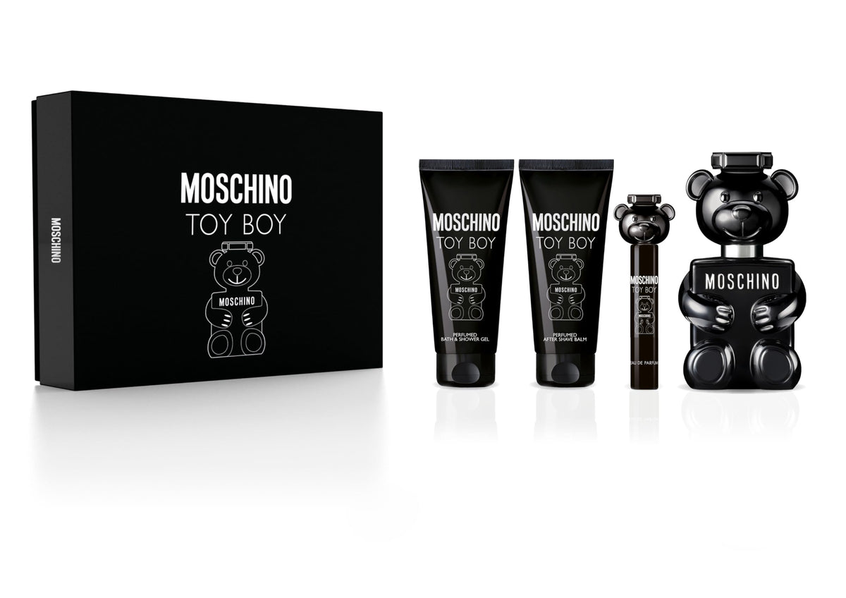 MOSCHINO Toy Boy Travel Set - 0.85 Fl Oz (Pack of 4) - Luxury Fragrance for Men, Perfect for Gifting or On-the-Go