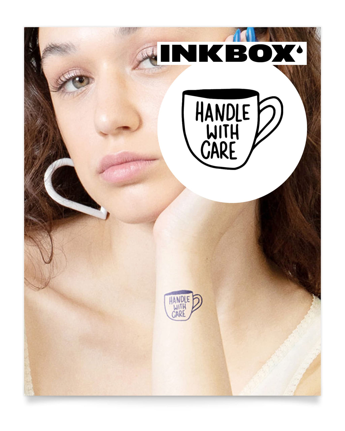 Inkbox Semi-Permanent Temporary Tattoo, Water-Resistant, 2X2In, Lasts 1-2 Weeks, Care