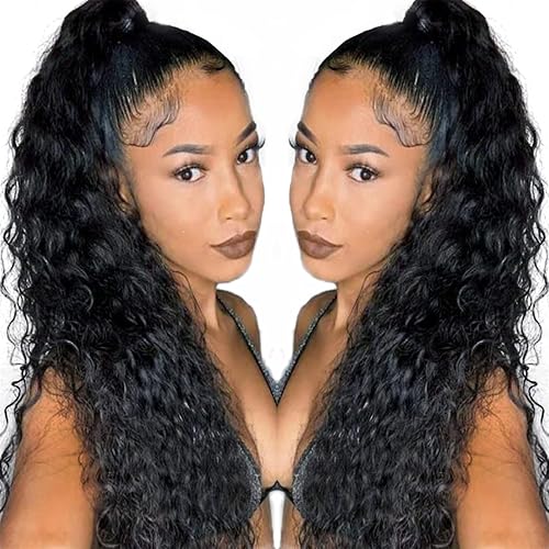 Fashion Icon 30&quot; Long Drawstring Ponytail - Black Deep Curly Hair Extensions for Women