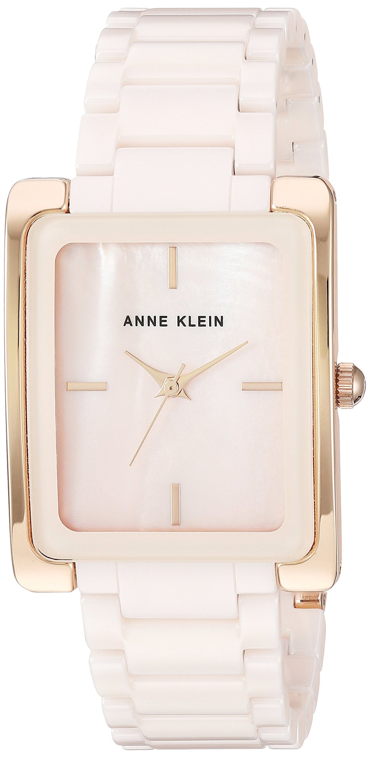 Anne Klein Women'S Light Pink/Rose Gold Ceramic Bracelet Watch