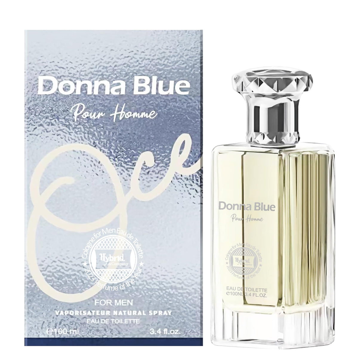 Hybrid & Company Donna Blue Pour Homme Eau De Toilette 100Ml - Fresh, Long-Lasting Fragrance