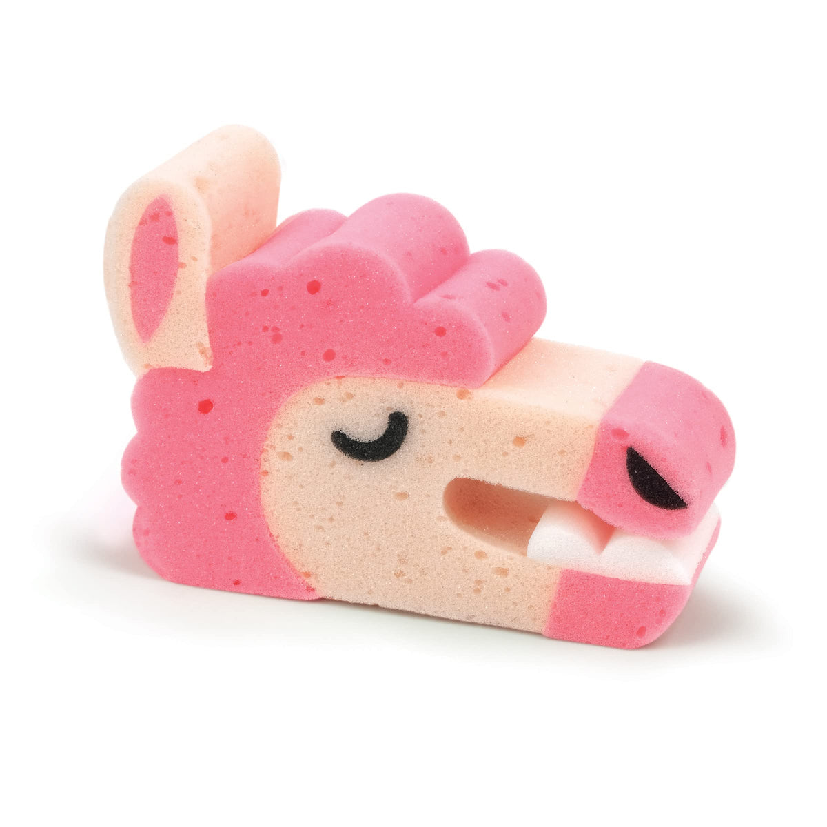 Genuine Fred Llama Bath Biters - Pink Children'S Bath Sponge, 1 Count