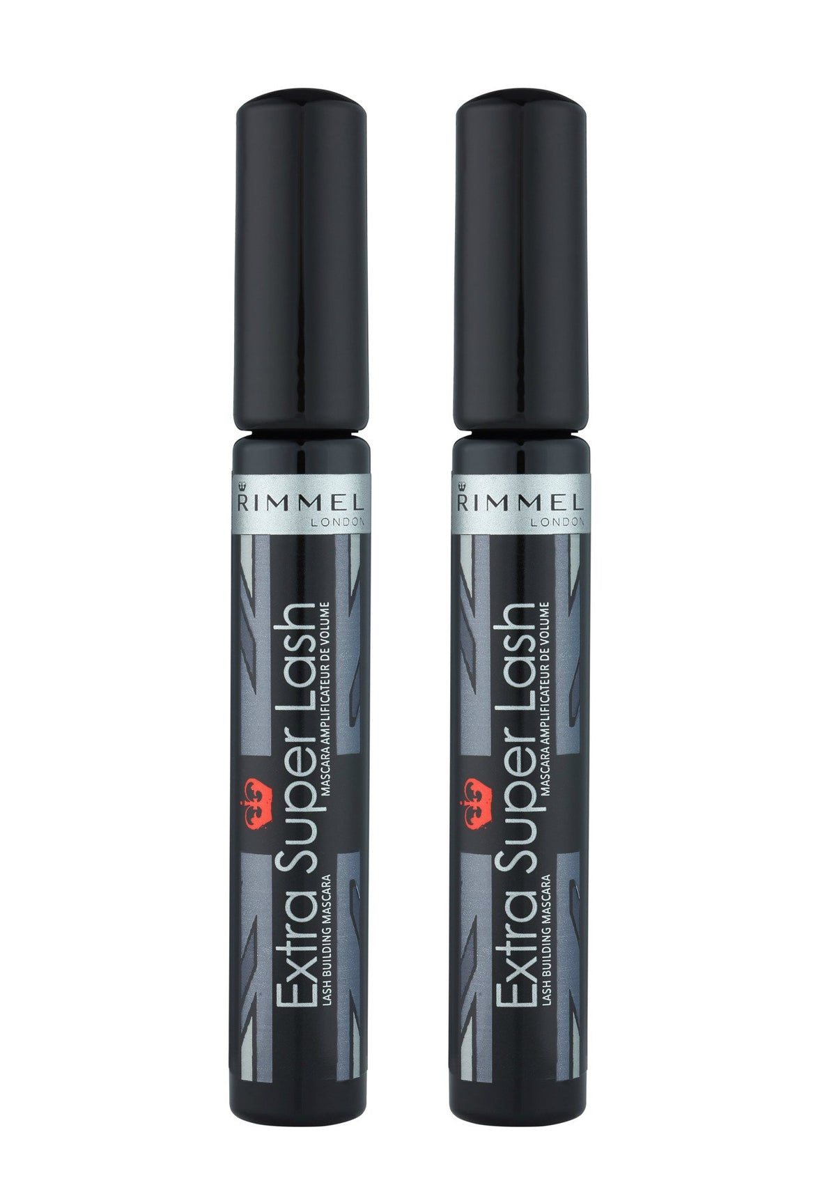 Rimmel Extra Super Lash Mascara Value Pack, Black Black, 2 Count - Bold Volume & Length